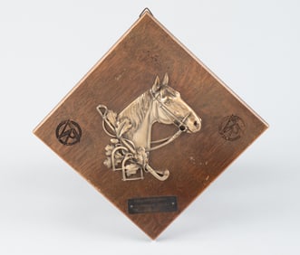1936 SA EQUESTRIAN RING RIDING PLAQUE