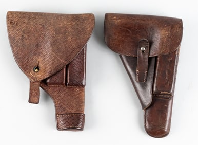 2 WWII LEATHER HOLSTERS HUSQVARNA / BROWNING