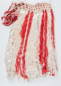 U.S. WWII HULA SKIRT MADE FROM PARACHUTE SCRAPS TRENCH ART