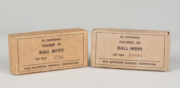 100 KOREAN WAR U.S.G.I. M1911 .45 ACP ROUNDS