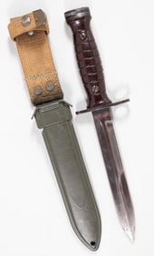 RARE EARLY ITALIAN ARMY M4 BAYONET W/ M8A1 SCABBARD [AET]