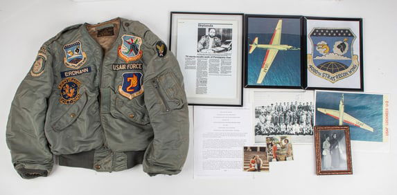 NAMED CUBAN MISSILE CRISIS FLIGHT JACKET GARY ERDMAN 4080TH STRATEGIC RECON WING