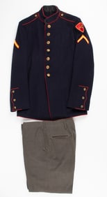 WWII USMC PHOTO ALBUM AND UNIFORM