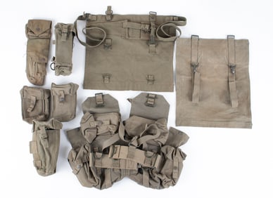 7 VINTAGE RHODESIAN WEB POUCHES