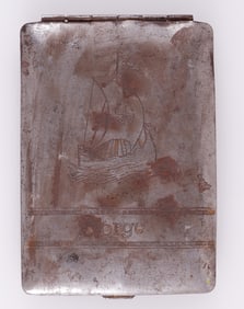 WAFFEN-SS NORWEGIAN LEGION TRENCH ART CIGARETTE CASE