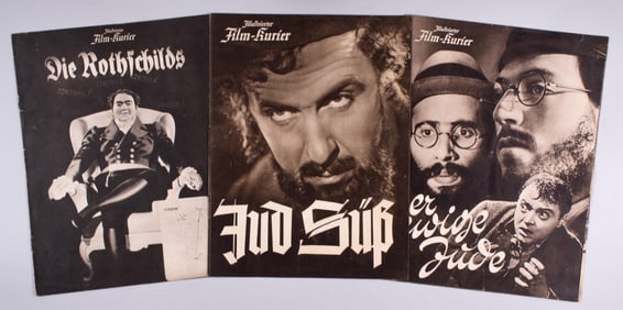 WWII JUD SUSS - THE ETERNAL JEW - ROTHSCHILDS FILM KURIER MOVIE PROGRAMS