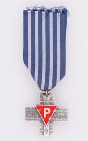 POLISH AUSCHWITZ CROSS MEDAL HOLOCAUST SURVIVOR (PRL)