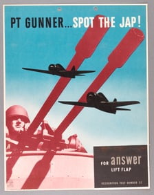 WWII PLANE RECOGNITION TEST POSTER SPOT THE JAP