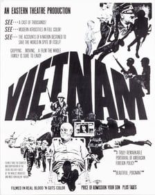 ANTI-VIETNAM PROTEST POSTER 1968