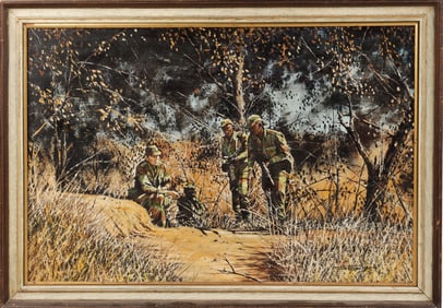 JOHN WYNNE HOPKINS OIL ON BOARD PAINTING