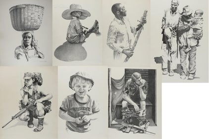 PETER BADCOCK SHADOWS OF WAR [7 PRINTS]