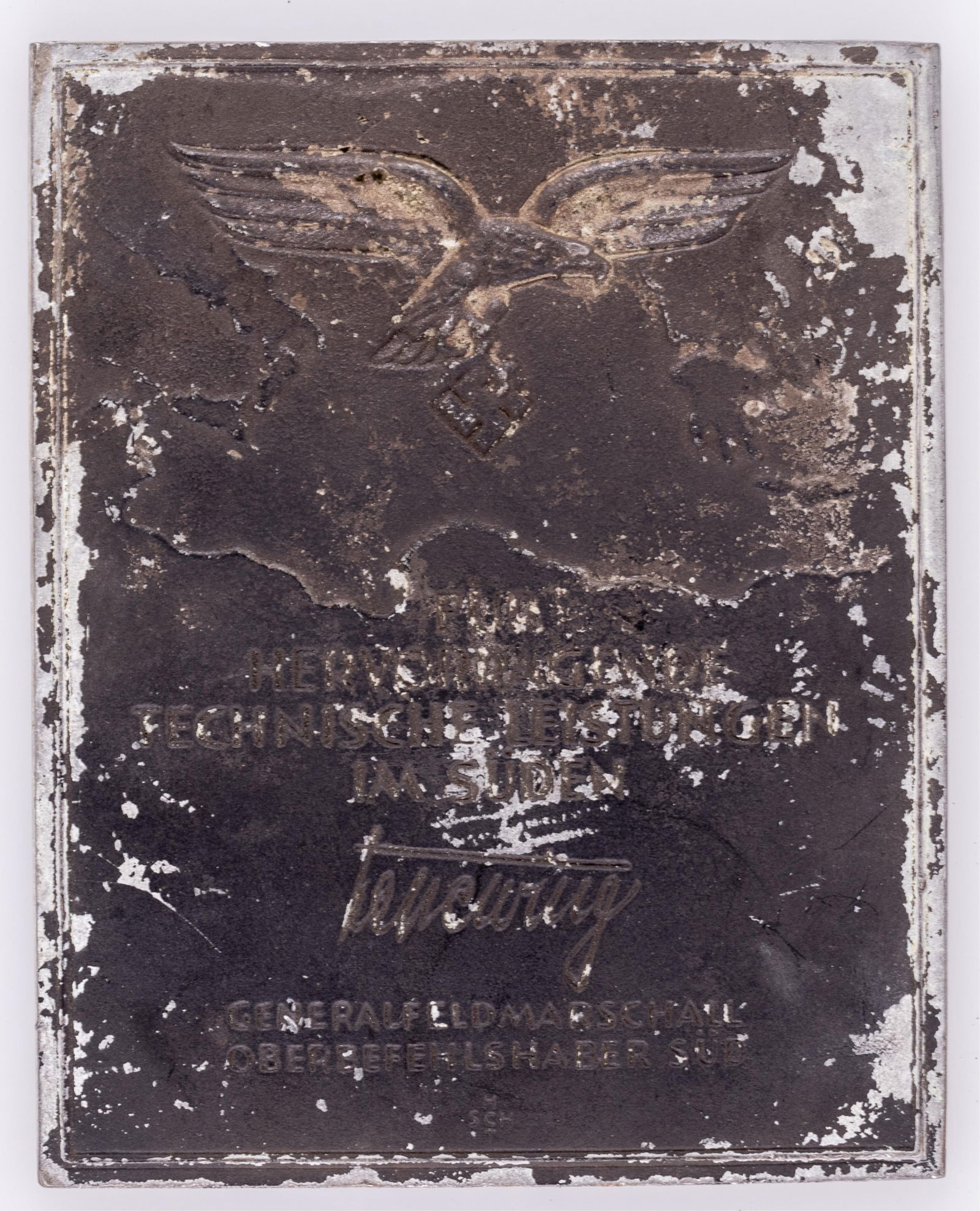 LUFTWAFFE TECHNICAL ACHIEVEMENT AWARD PLAQUE (1 of 2)