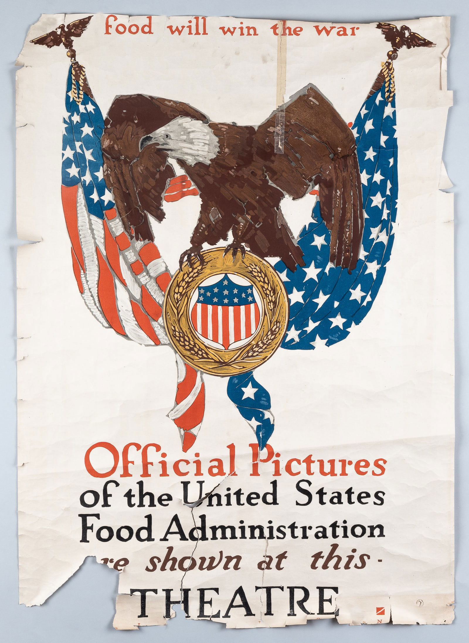 WWI FOOD WILL WIN THE WAR POSTER BY GEORGE ILLIAN (1 of 1)