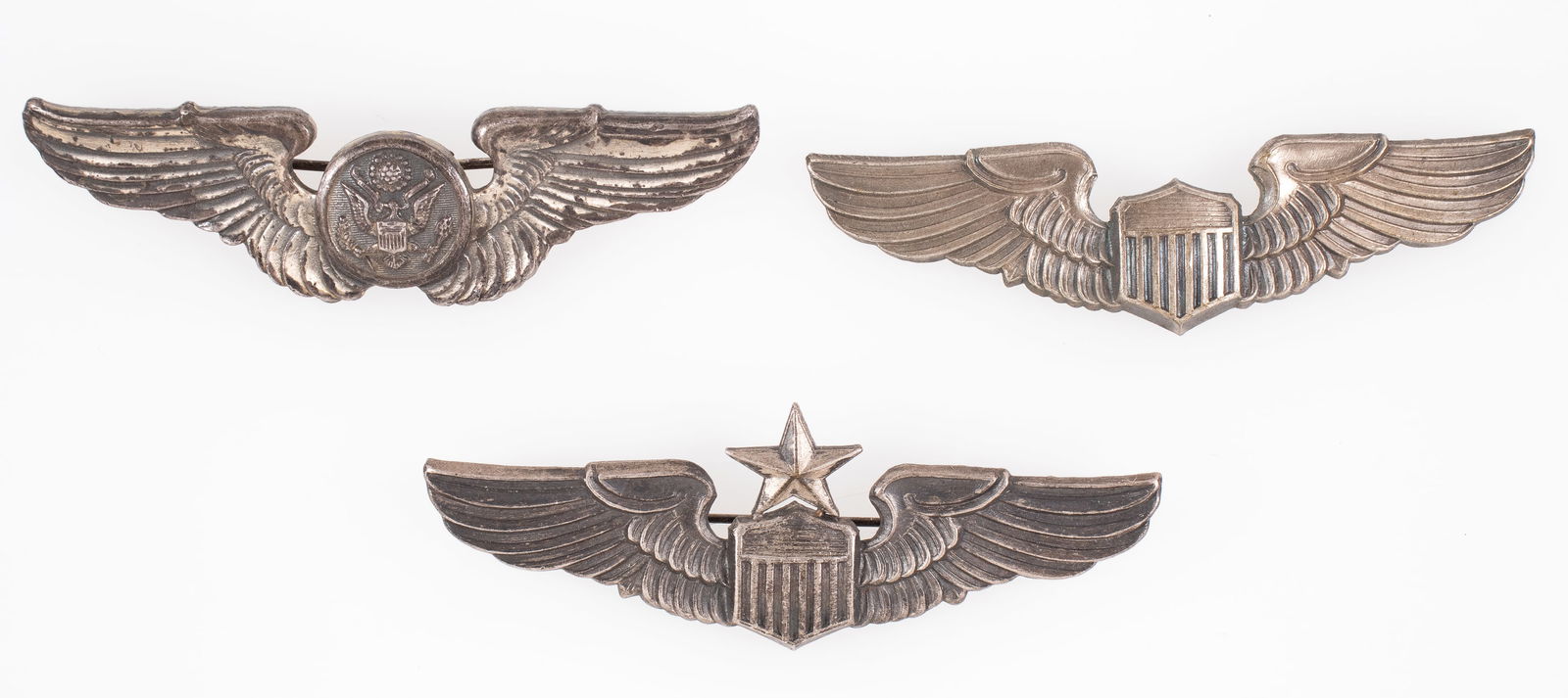 3 US AIR FORCE PILOT AND CREW WINGS (1 of 2)