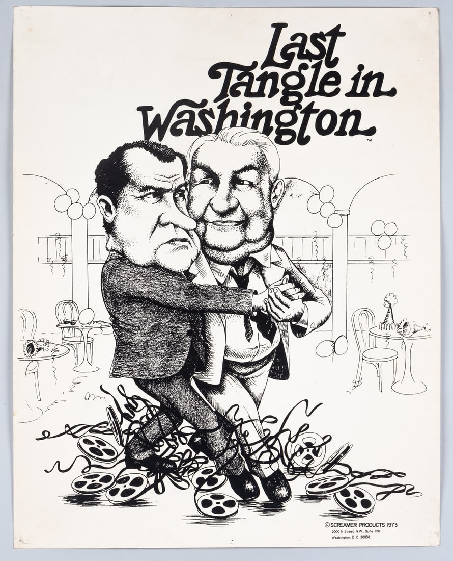 LAST TANGLE IN WASHINGTON NIXON CARTOON POSTER (1 of 1)