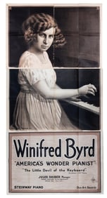 WINIFRED BYRD AMERICA'S WONDER PIANIST POSTER