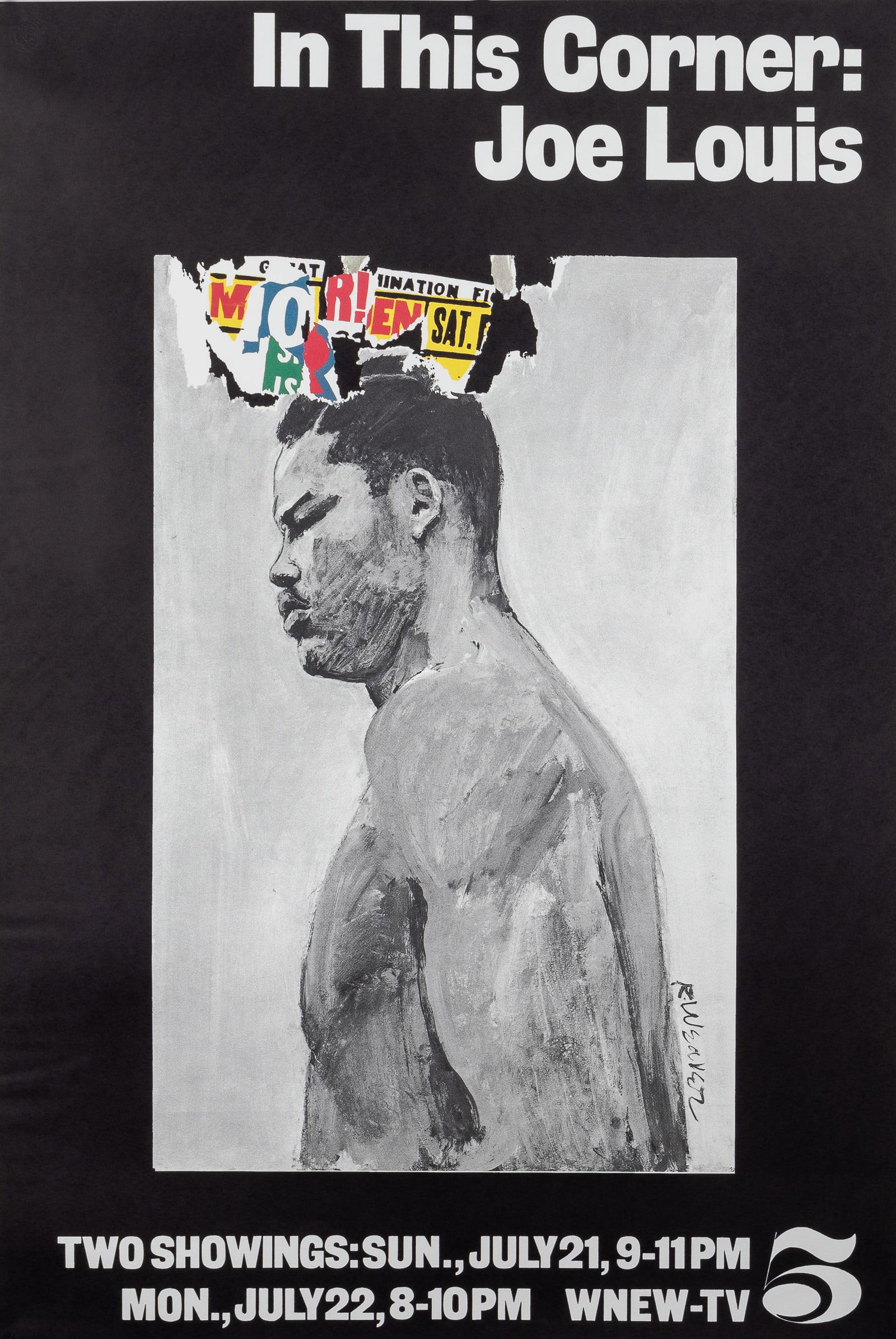 IN THIS CORNER: JOE LOUIS POSTER BY ROBERT WEAVER (1 of 1)