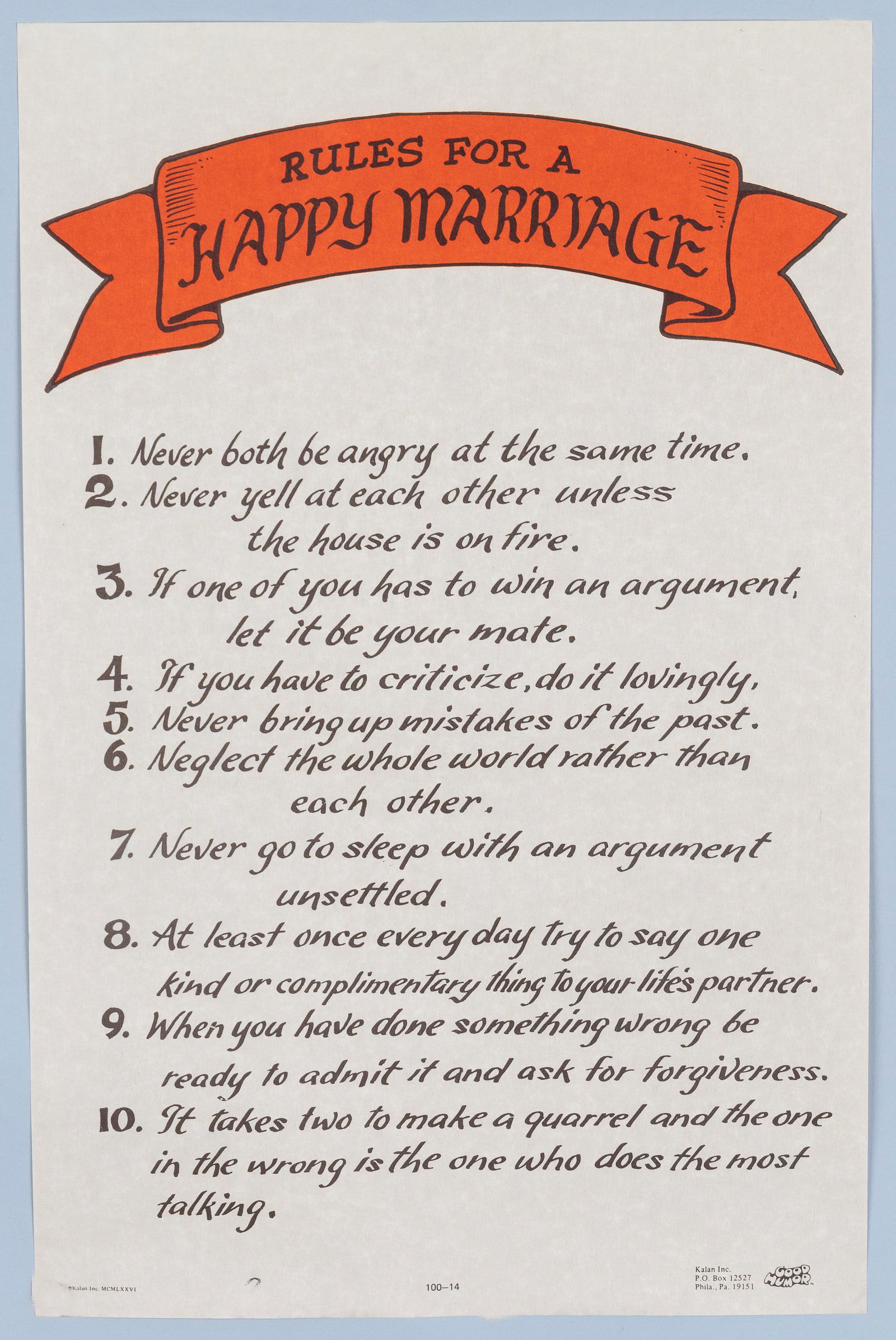 3 COMIC GOOD HUMOR RELATIONSHIP POSTERS - 3