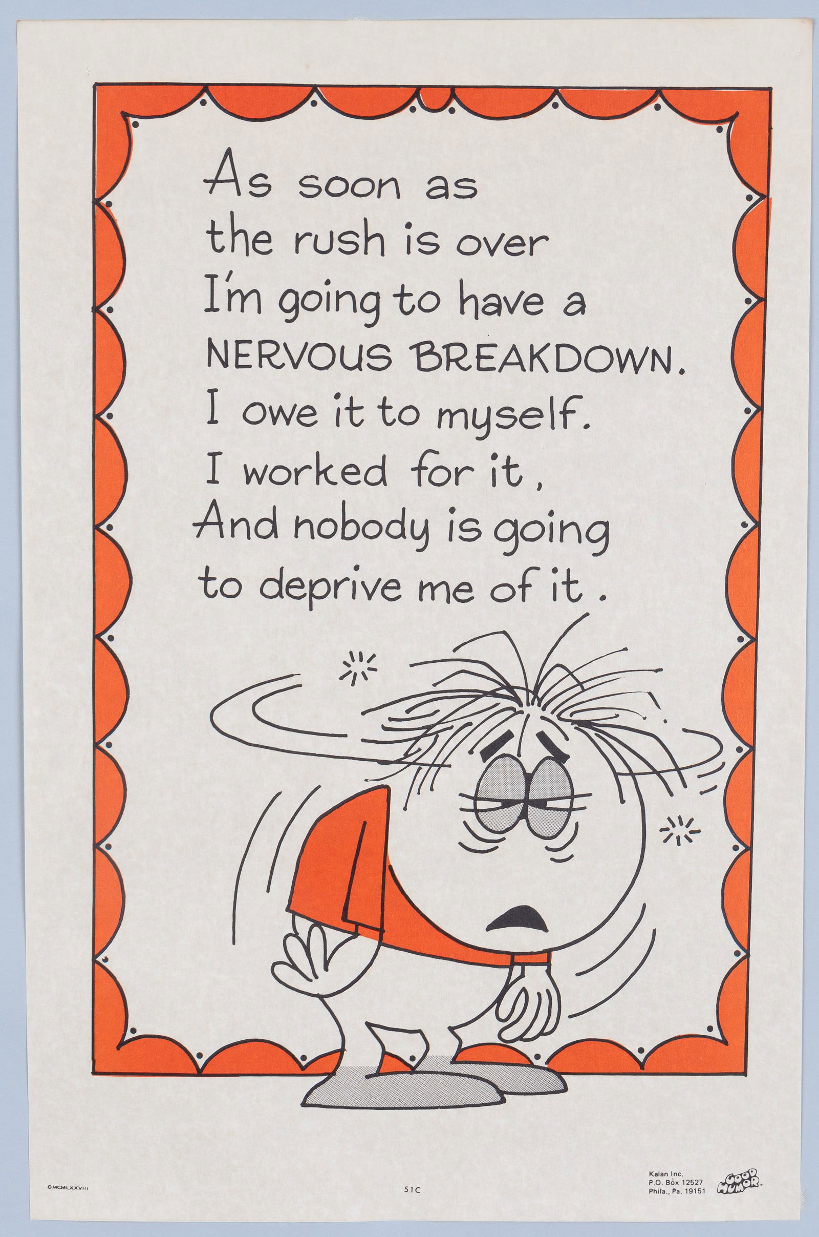 3 COMIC GOOD HUMOR WORK POSTERS - 4