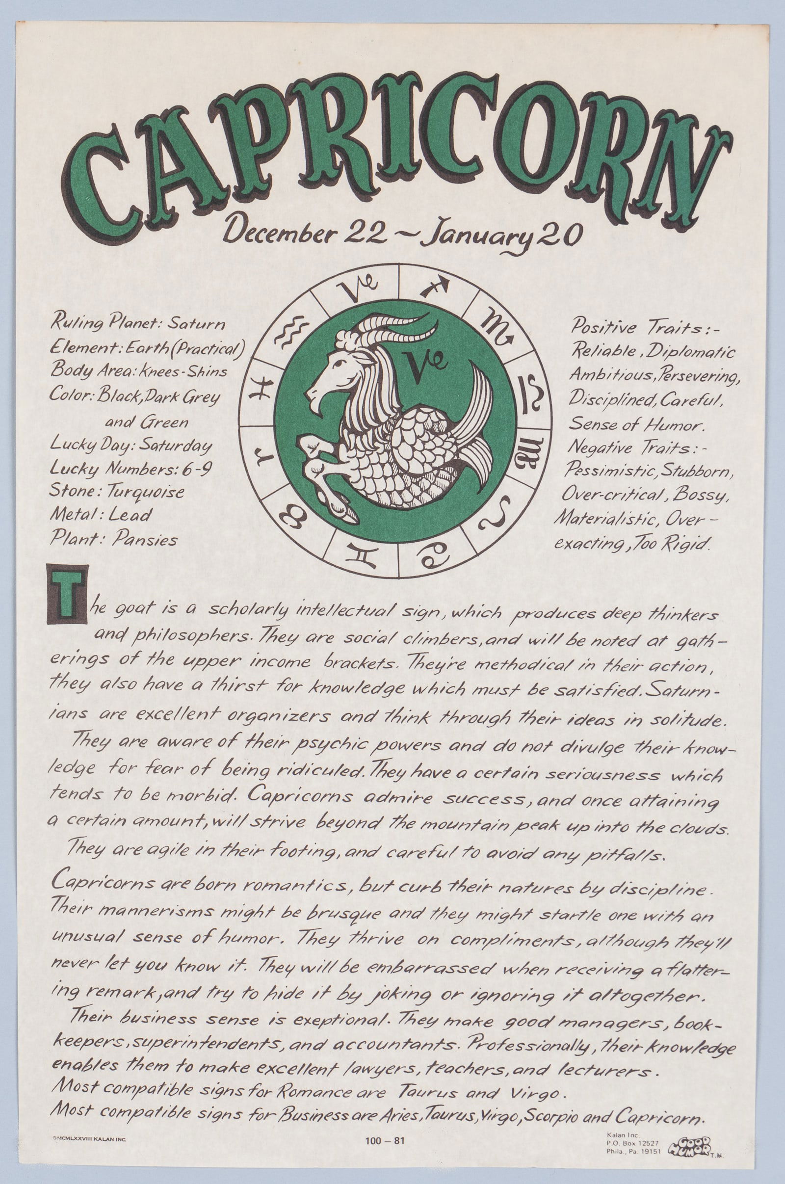 2x COMIC GOOD HUMOR POSTERS - 2