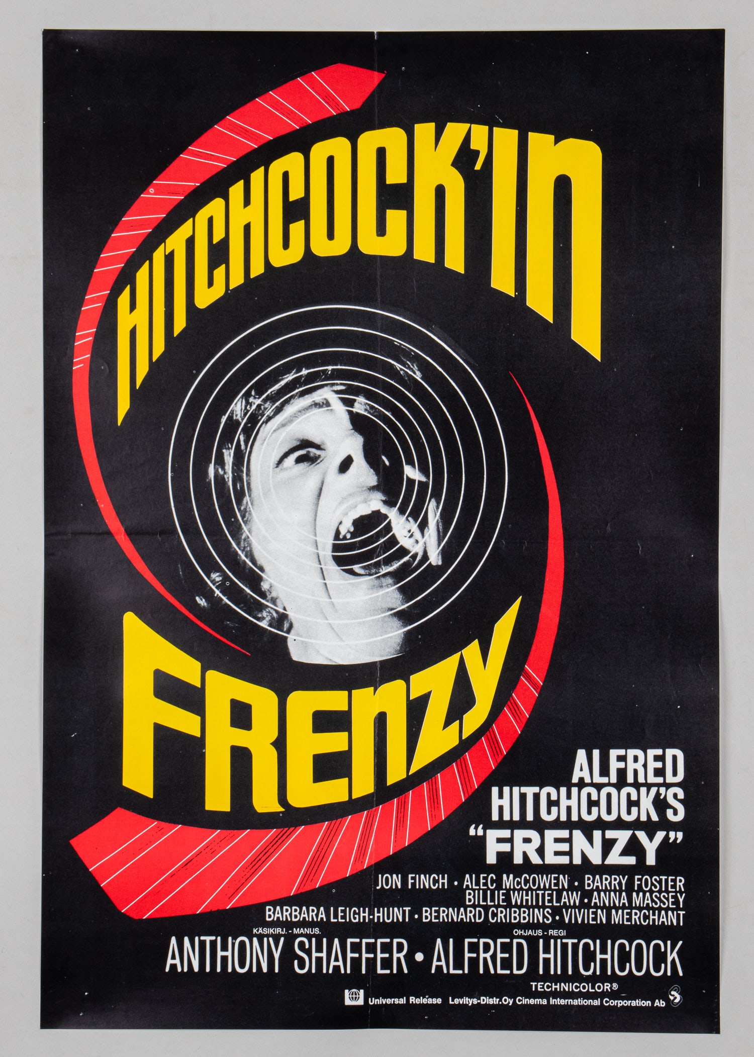 ALFRED HITCHCOCK'S FRENZY MOVIE POSTER (1 of 1)