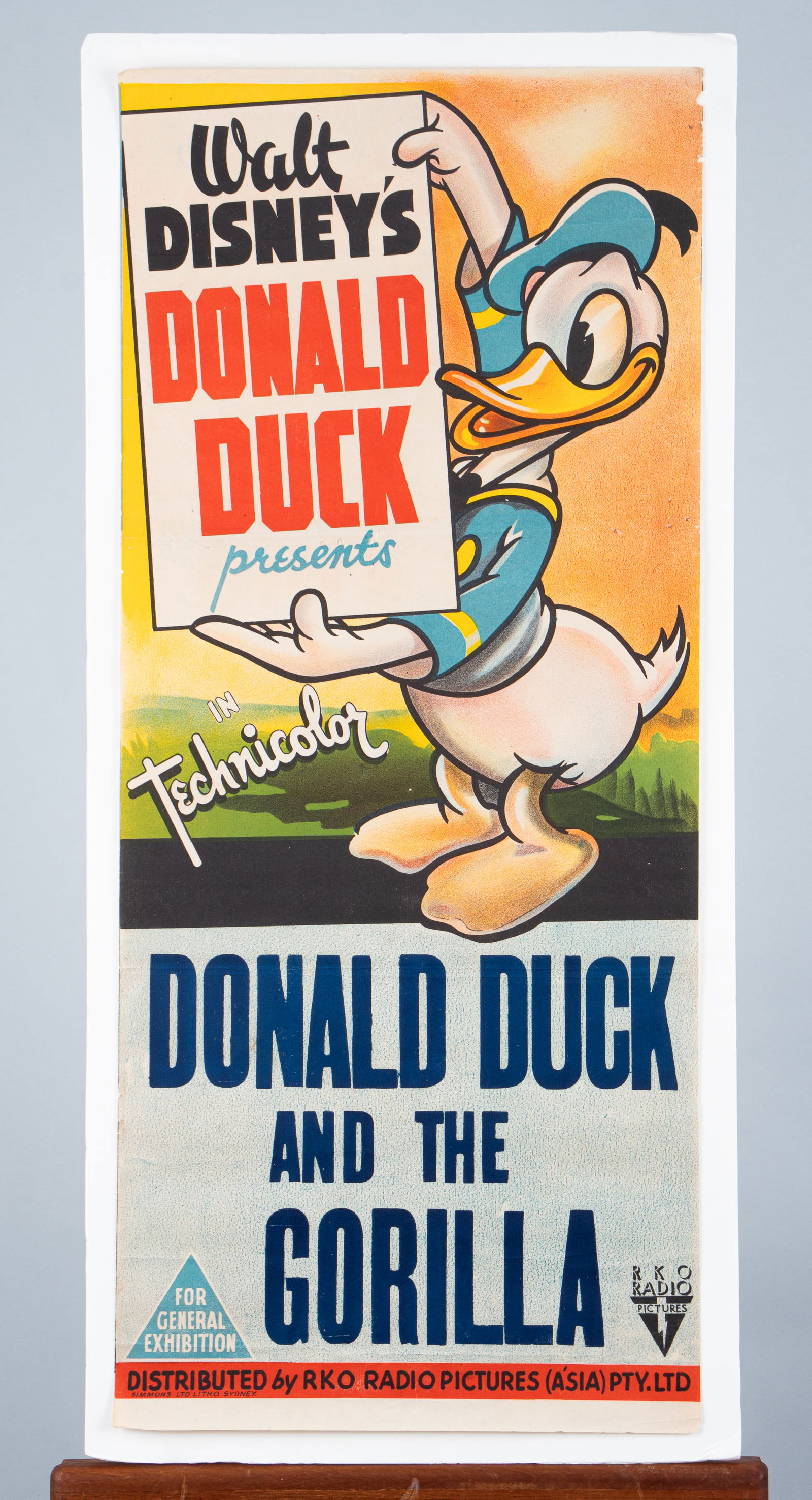 DONALD DUCK AND THE GORILLA POSTER (1 of 1)