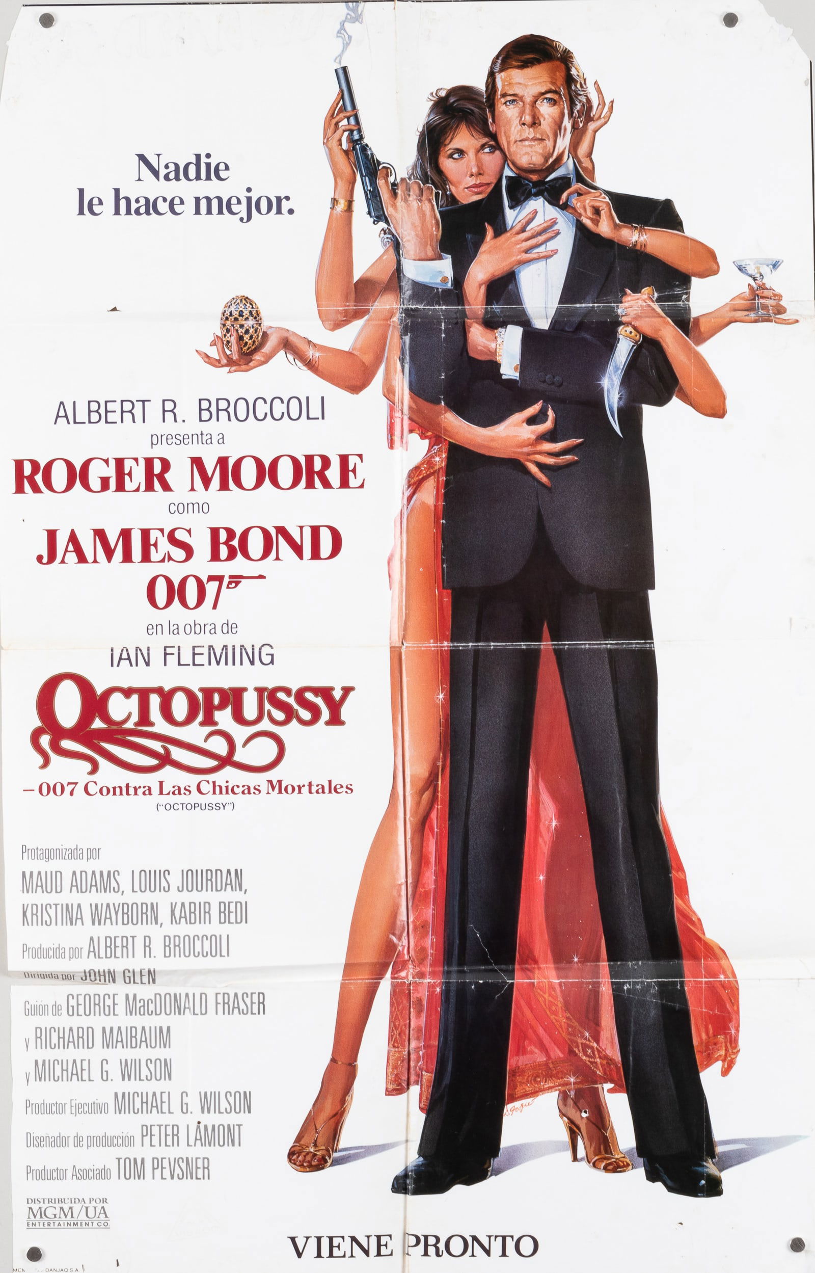 JAMES BOND OCTOPUSSY SPANISH MOVIE POSTER (1 of 1)
