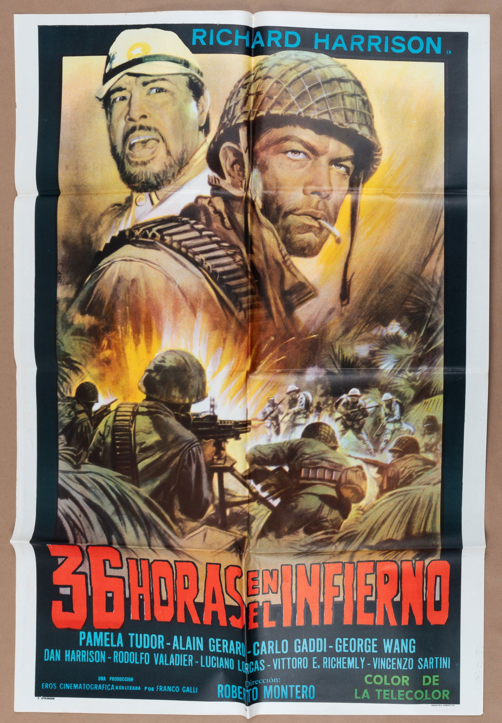 LARGE GROUP OF 30 MOVIE POSTERS: A large group of thirty movie posters, each written in Spanish, may have duplicate posters. Posters with folds, and may have tears or loss throughout. Dealers lot, sold as-is. One-sheet posters, 27 x