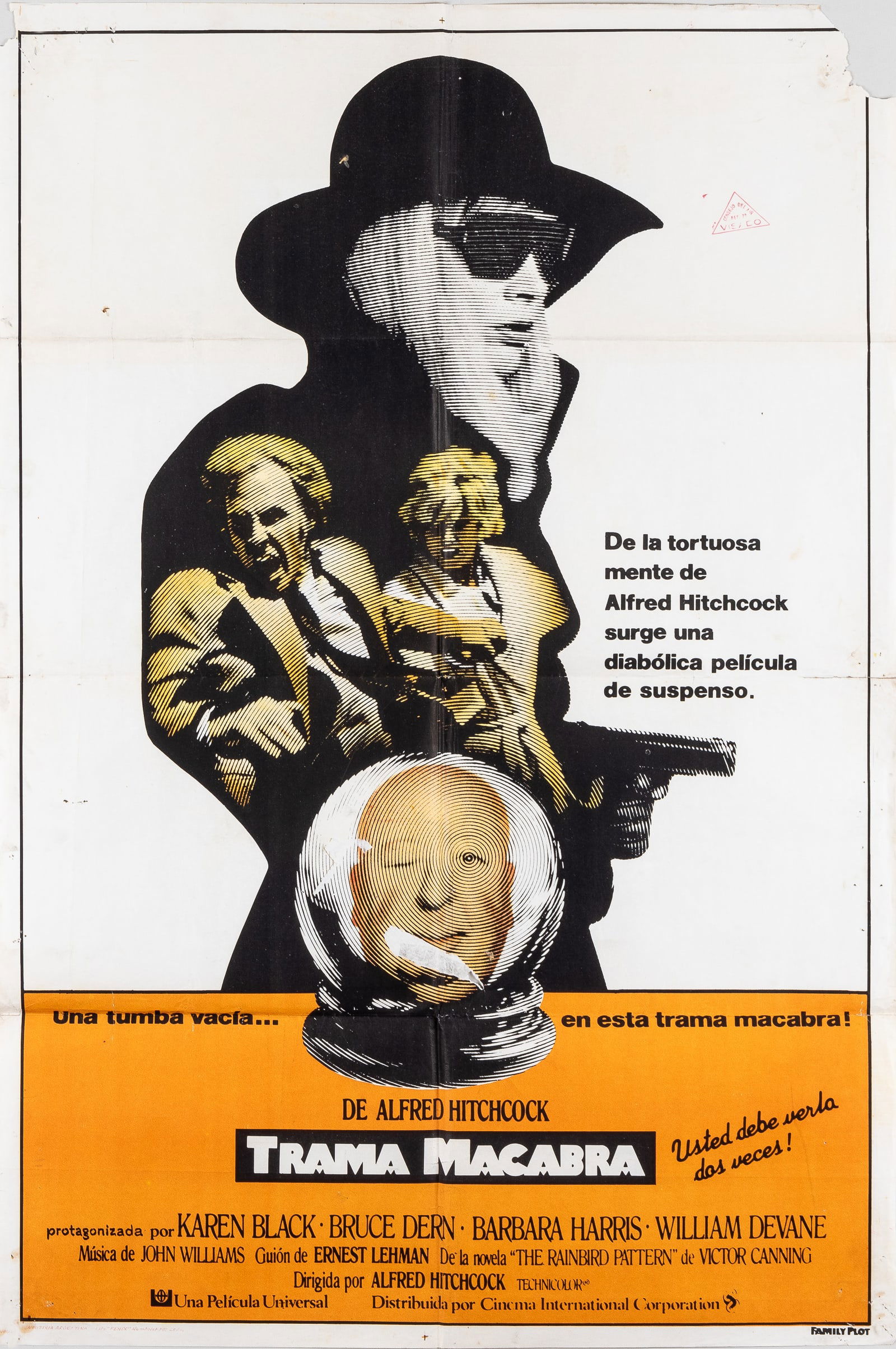 ORIGINAL FAMILY PLOT SPANISH MOVIE POSTER (1 of 1)