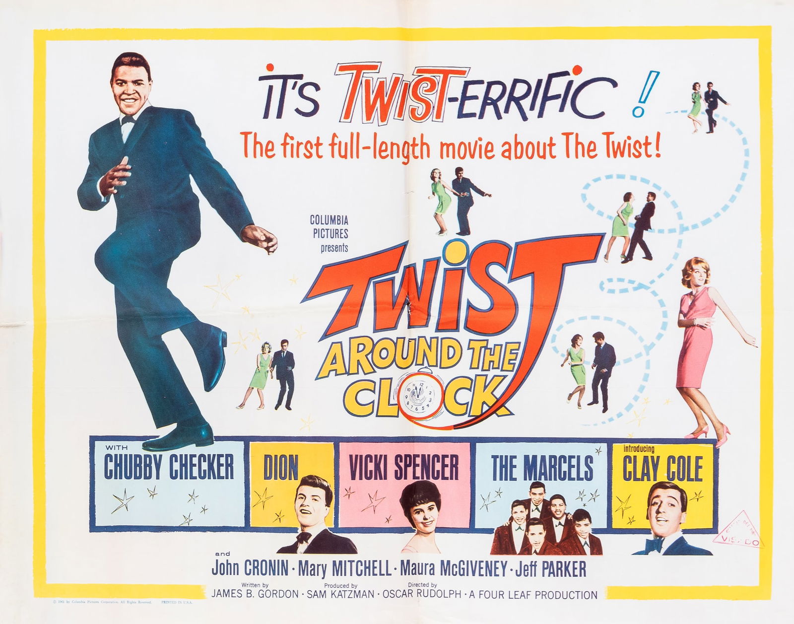 TWIST AROUND THE CLOCK MOVIE POSTER (1 of 1)
