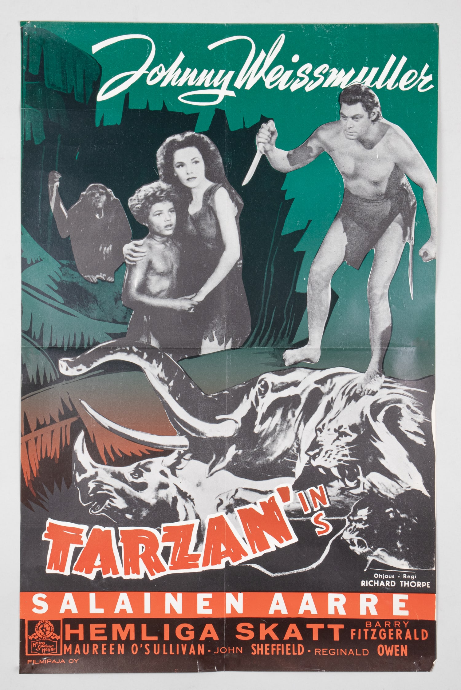 TARZAN AND HIS MATE FINNISH MOVIE POSTER (1 of 1)