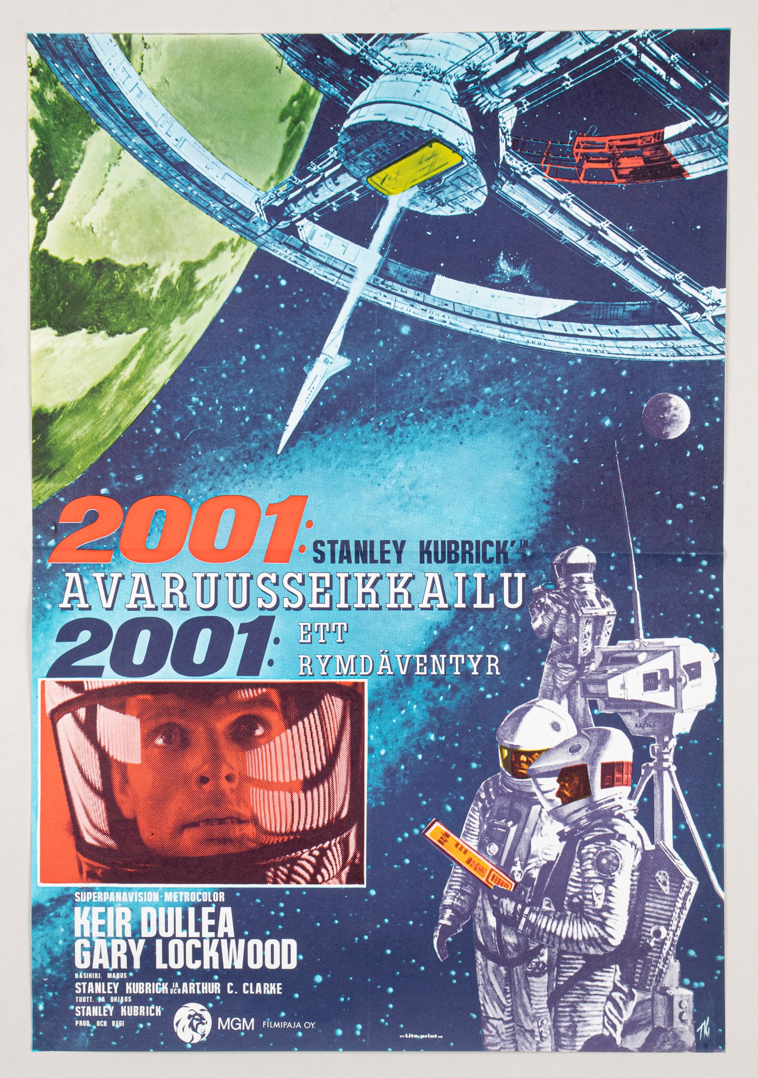 VINTAGE FINNISH MOVIE POSTER [2001: A SPACE ODYSSEY] (1 of 1)