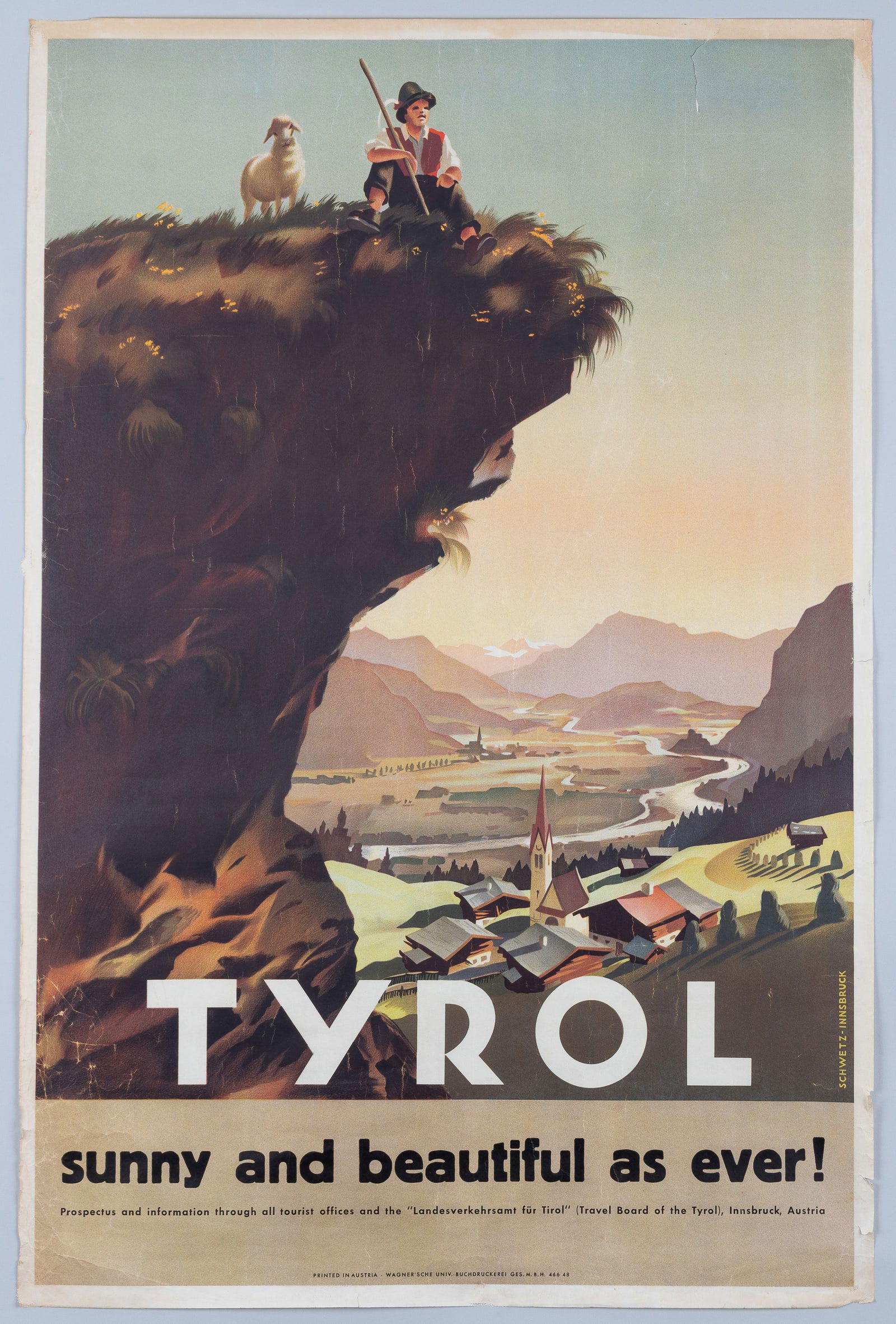 AUSTRIAN TYROL TRAVEL POSTER (1 of 1)