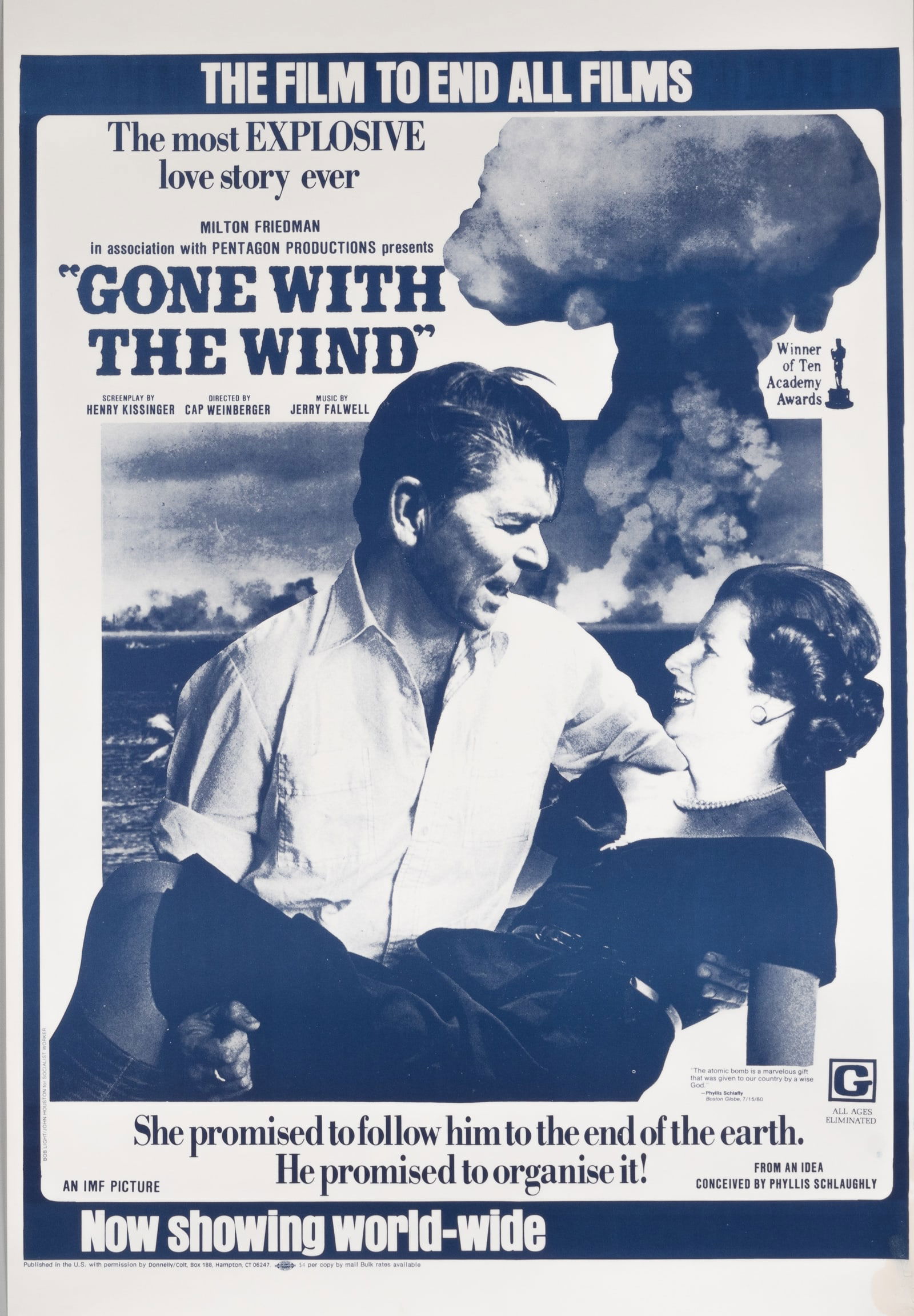 GONE WITH THE WIND NUCLEAR SATIRE POSTER (1 of 1)