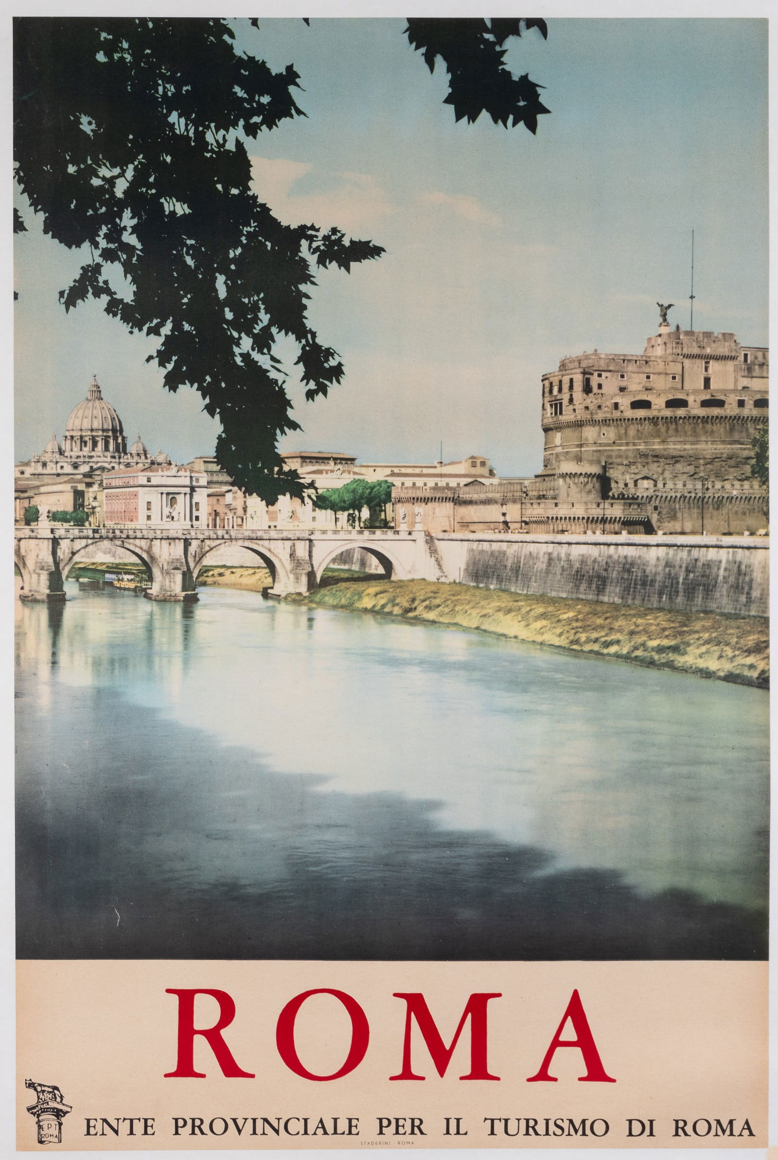VINTAGE ROME TRAVEL POSTER (1 of 1)