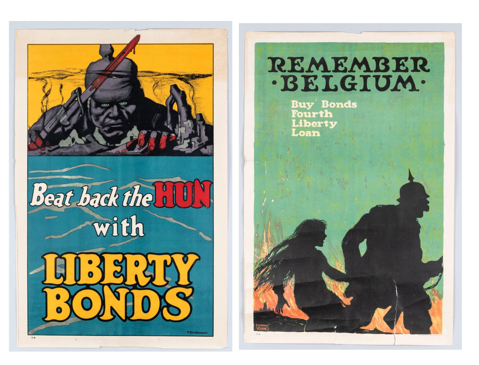 2 WWI AMERICAN LIBERTY BONDS POSTERS (1 of 3)