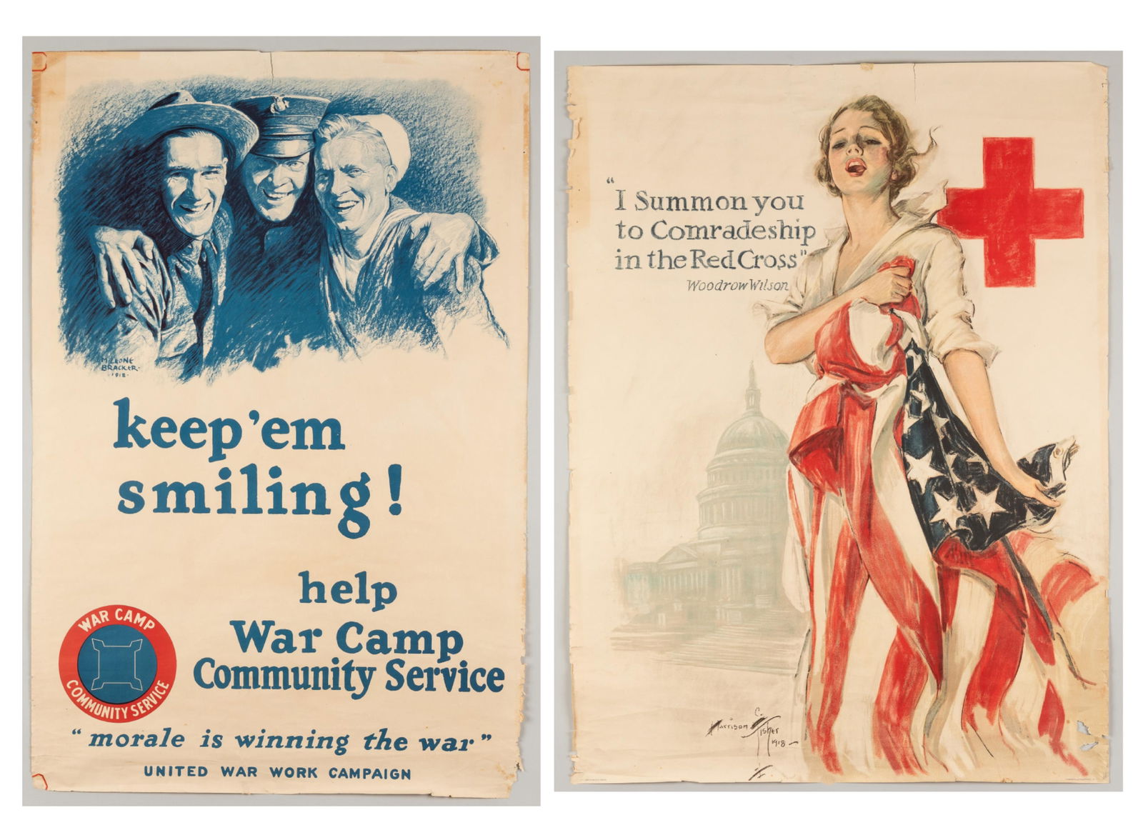 2 WWI AMERICAN PROPAGANDA POSTERS (1 of 3)