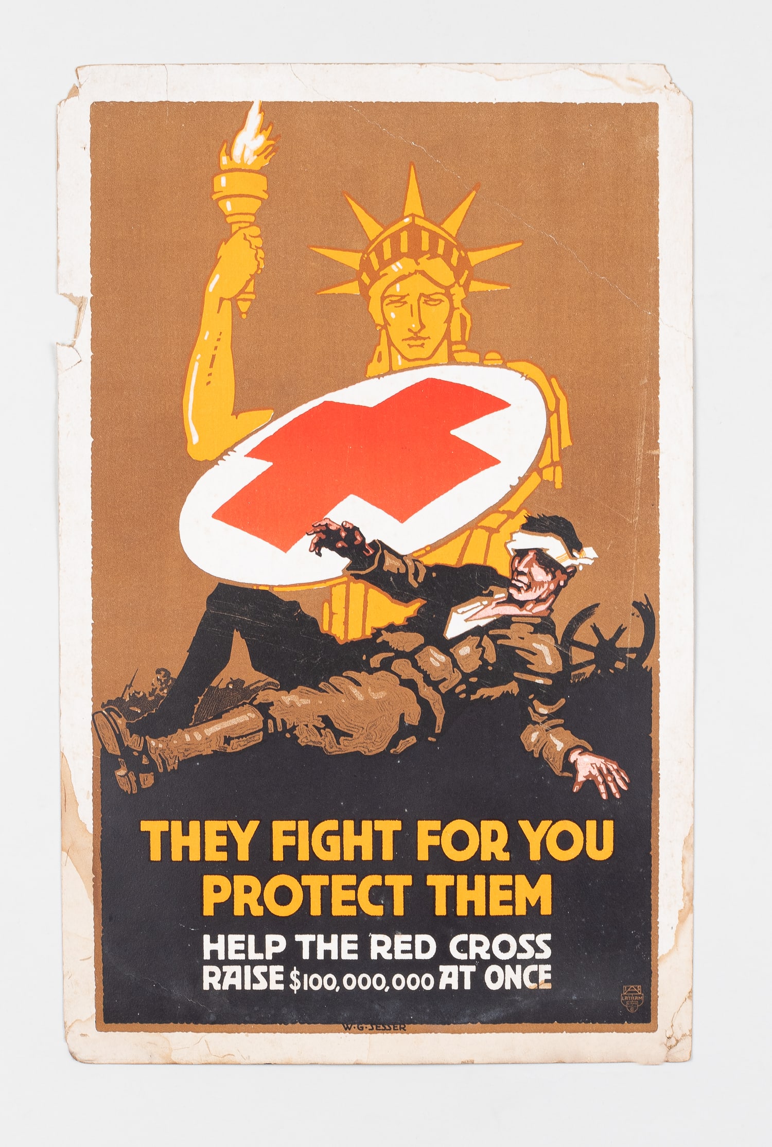 WWI RED CROSS POSTER BY W.G. SESSER (1 of 1)