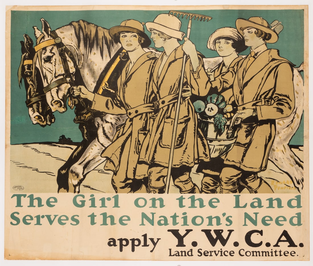WWI YWCA PROPAGANDA POSTER (1 of 1)