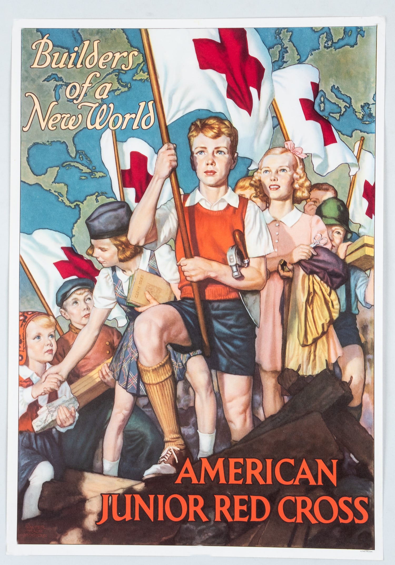 AMERICAN JUNIOR RED CROSS RECRUITMENT POSTER (1 of 1)