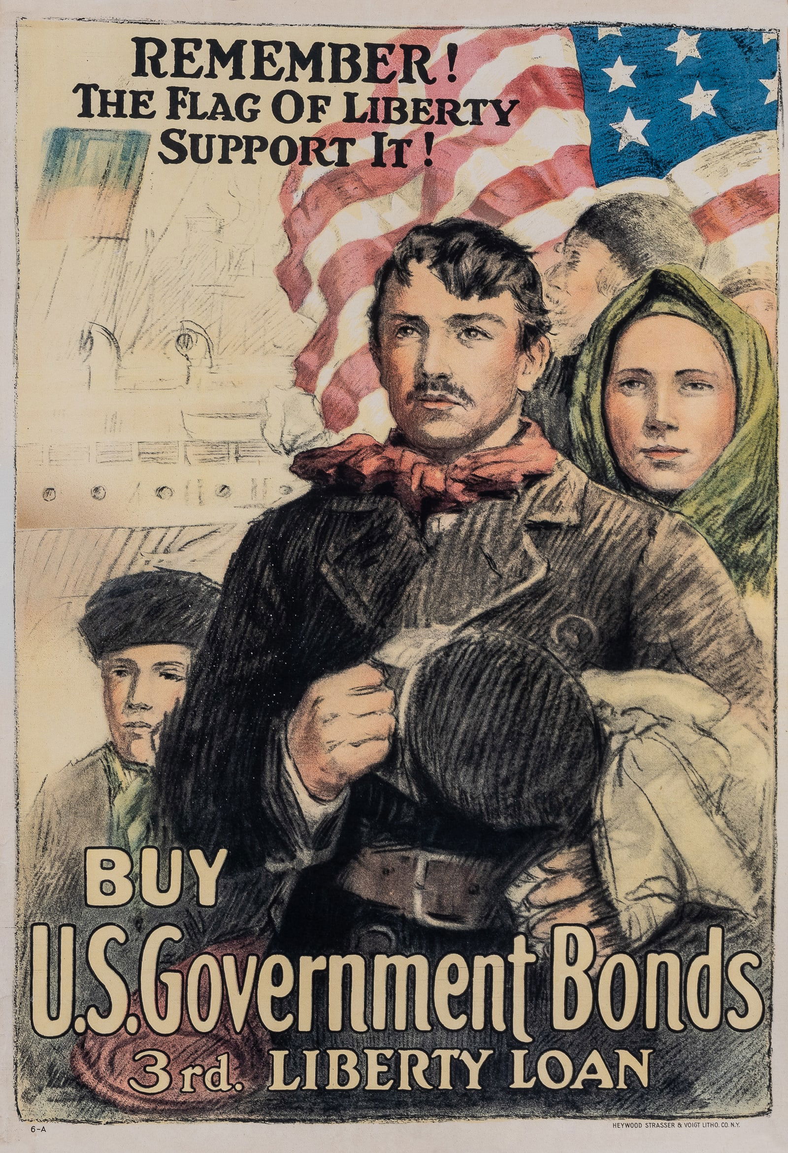 REMEMBER! FLAG OF LIBERTY! WWI POSTER (1 of 1)