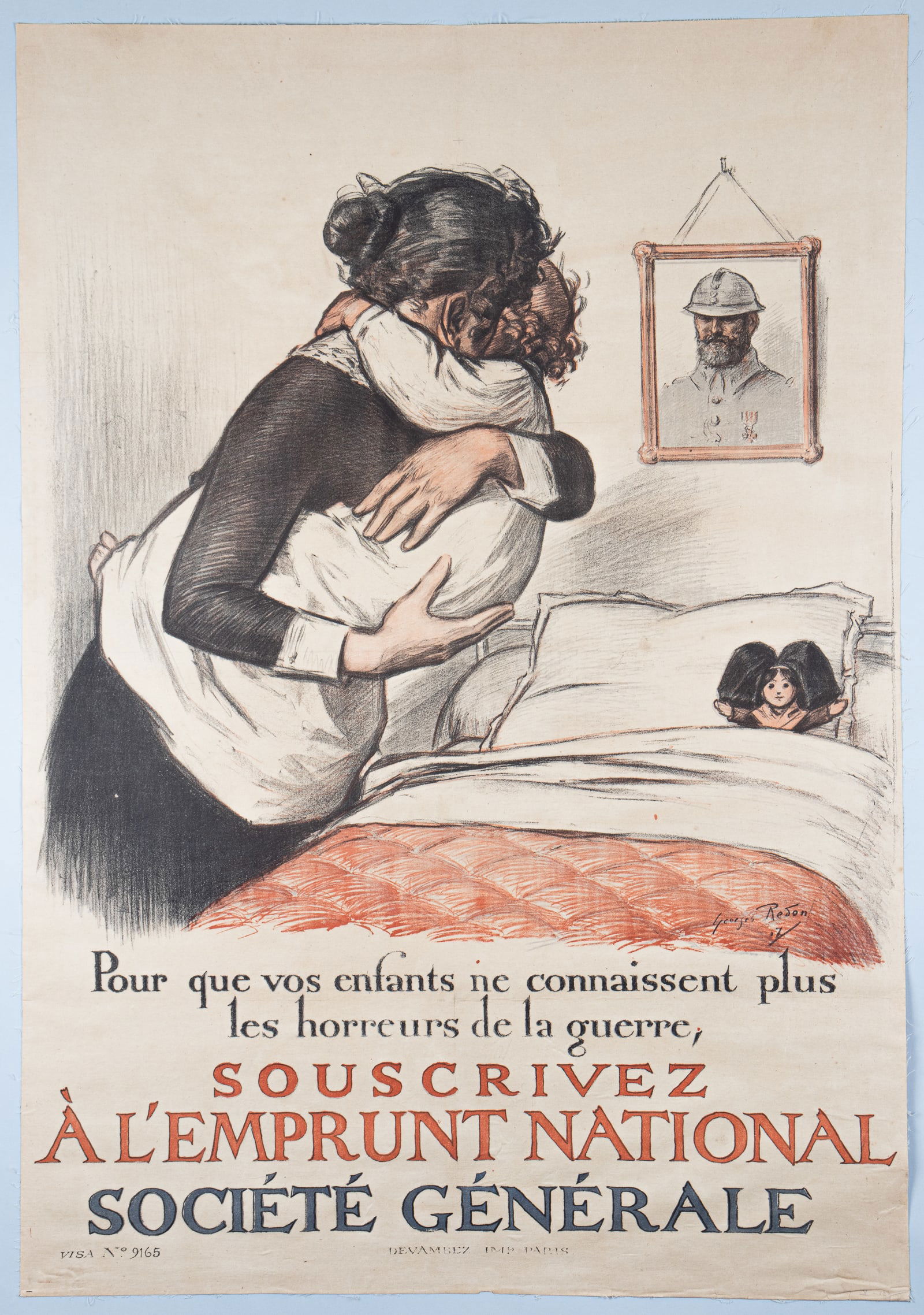 SOUSCRIVEZ A L'EMPRUNT NATIONAL WWI FRENCH POSTER (1 of 1)