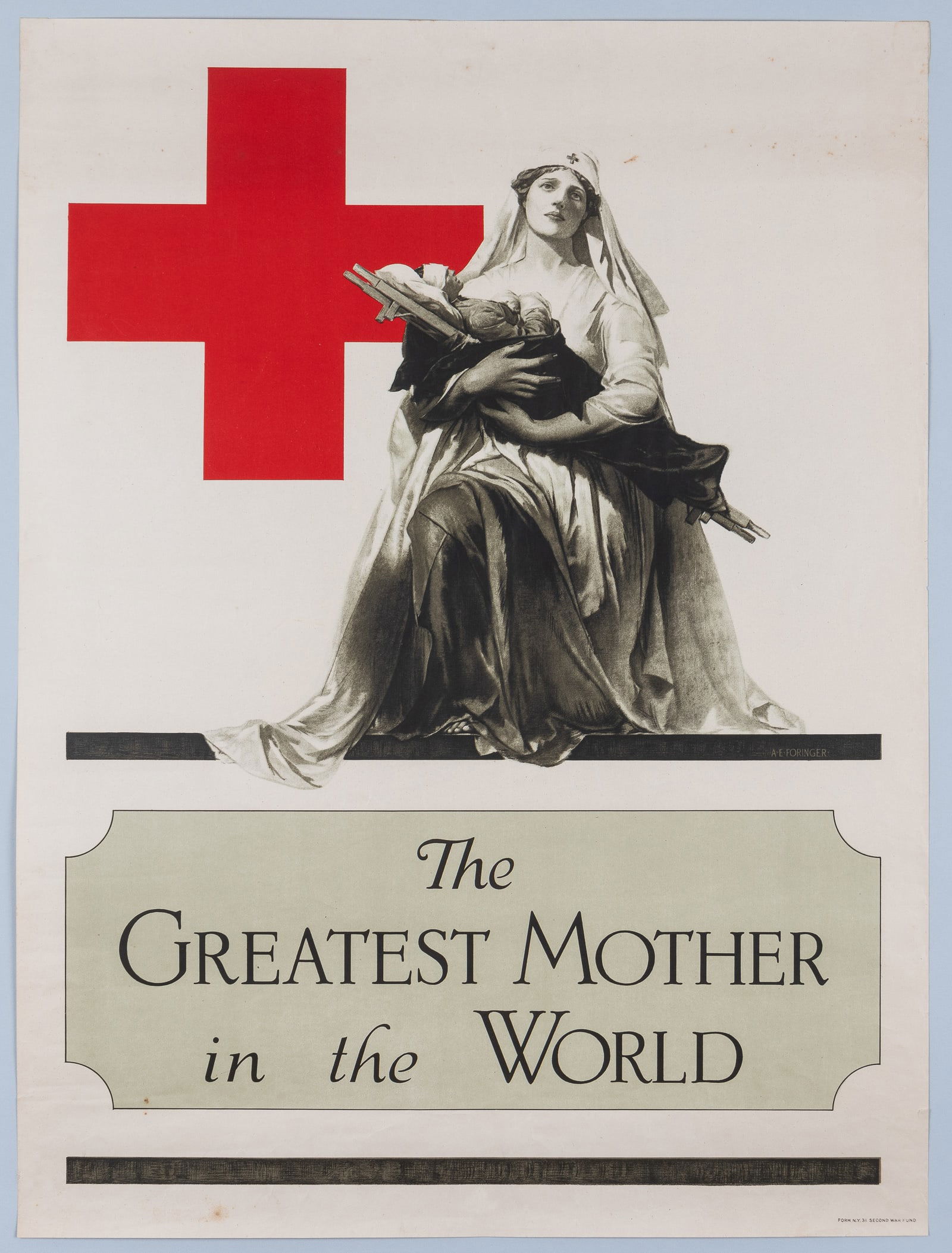 THE GREATEST MOTHER RED CROSS WWI POSTER BY ALONZO FORINGER (1 of 1)
