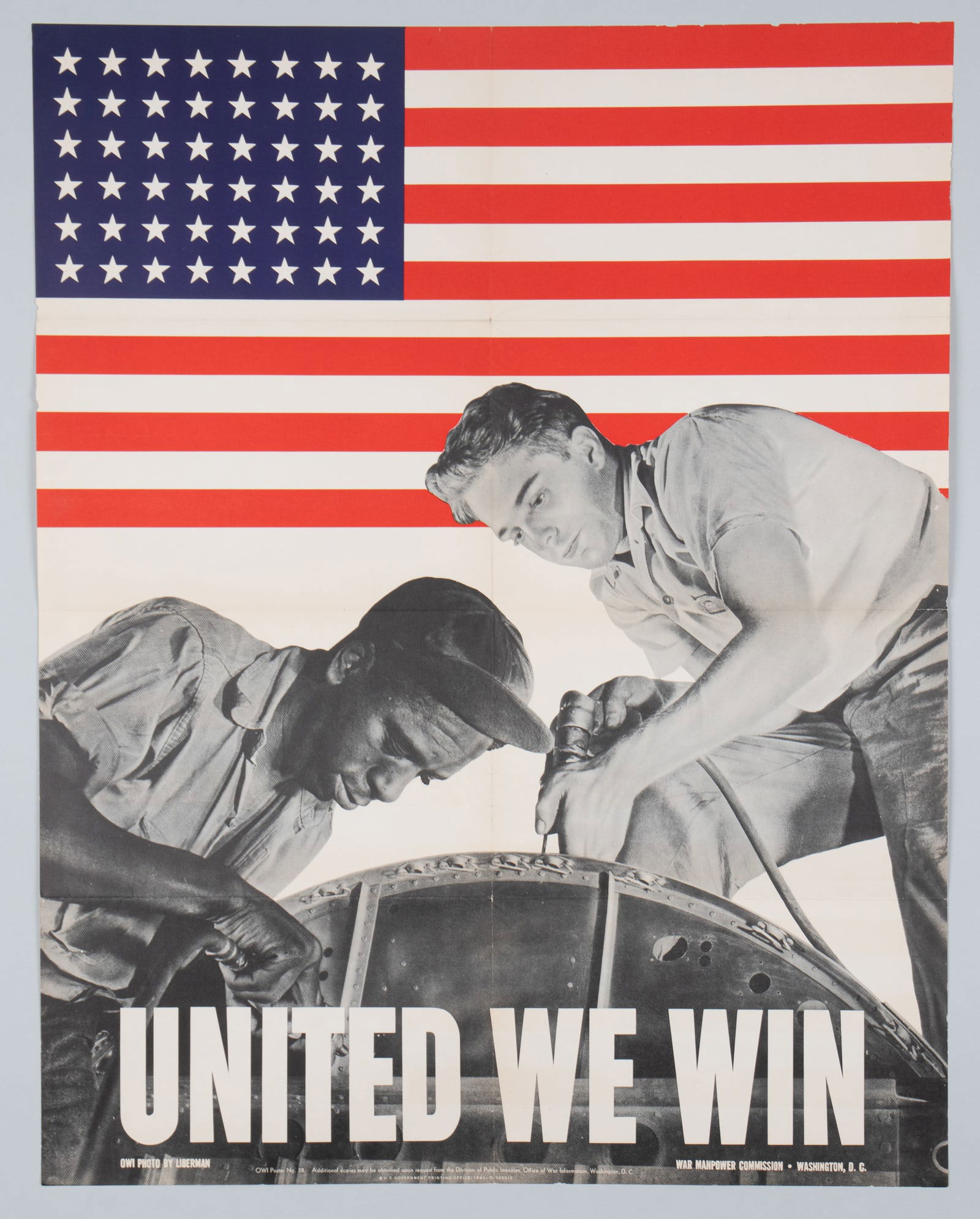 UNITED WE WIN WWII POSTER BY ALEXANDER LIBERMAN (1 of 1)