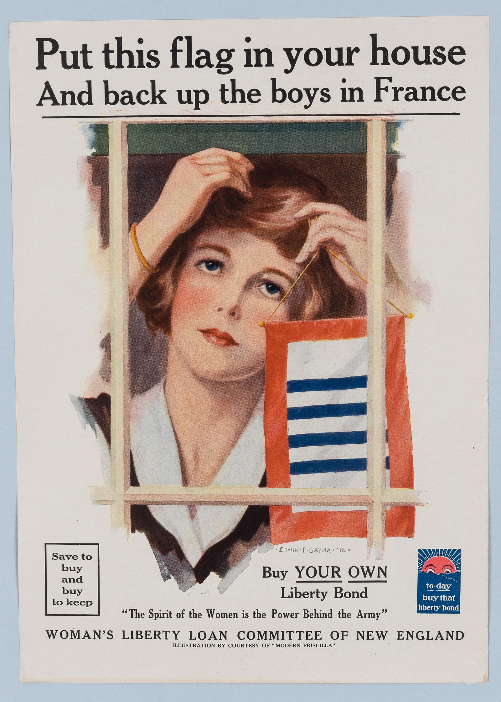 WWI HANG THIS FLAG PROPAGANDA POSTER (1 of 1)