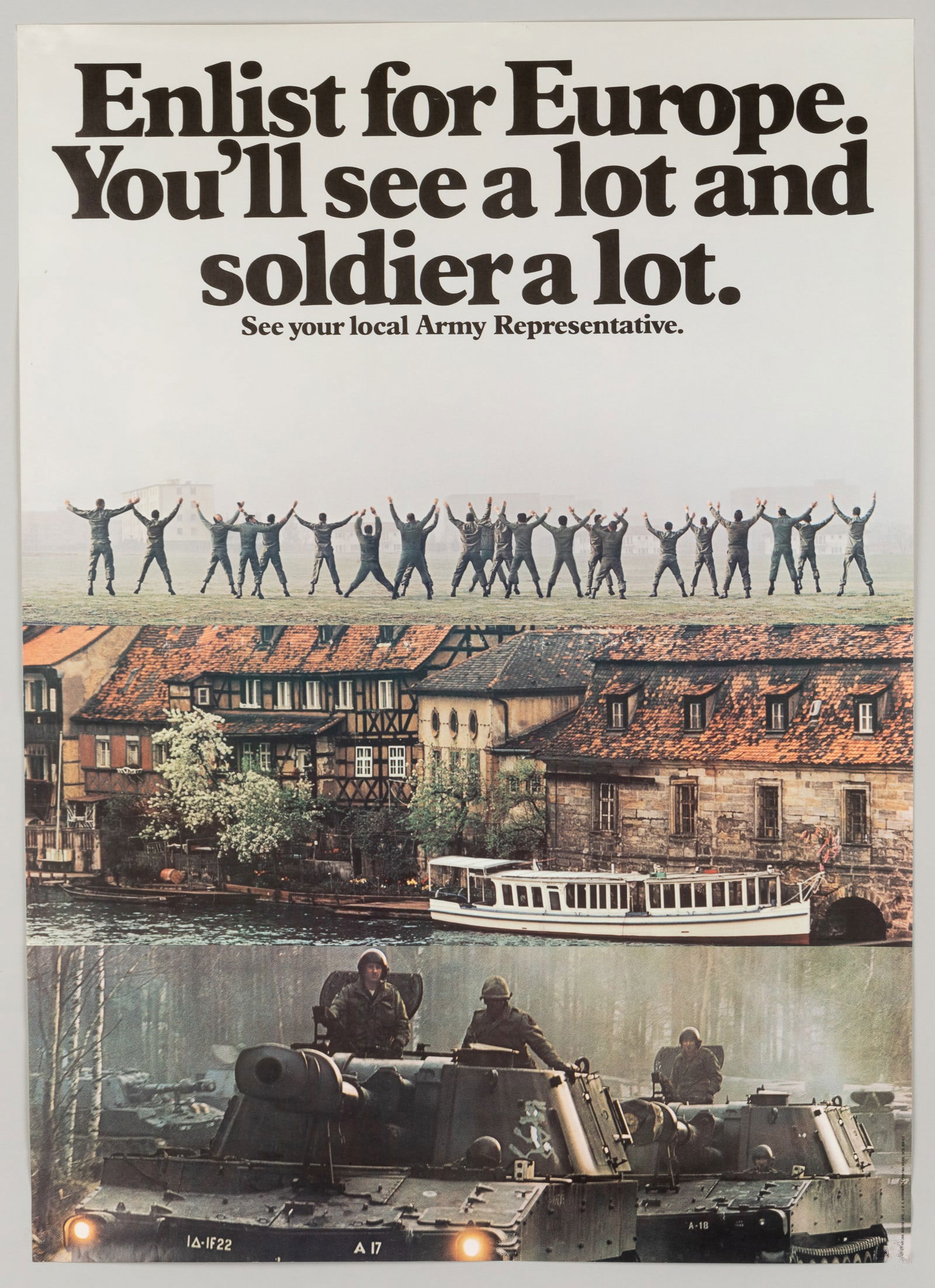 1975 US ARMY RECRUITING POSTER (1 of 1)