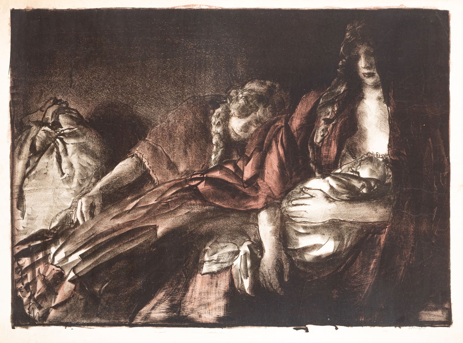 GERALD SPENSER PRYSE 'MOTHER AND CHILDREN' LITHOGRAPH (1 of 2)