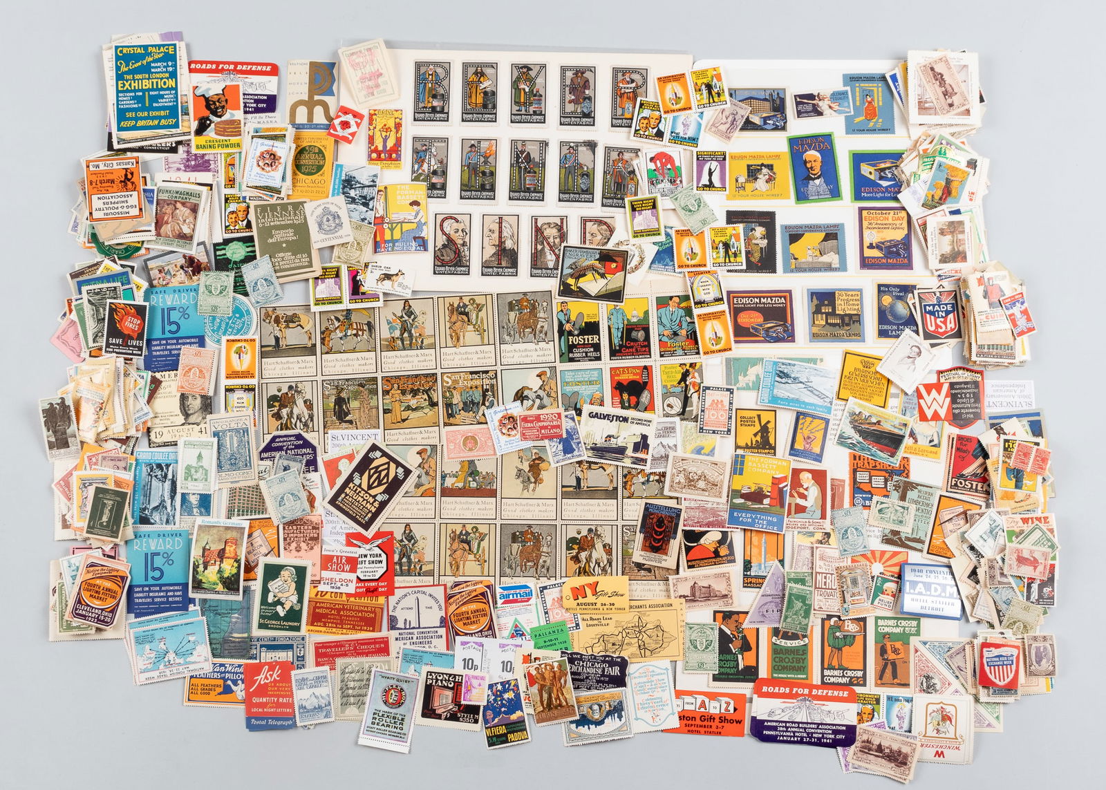 LARGE COLLECTION OF 823 POSTER STAMPS CINDERELLA (1 of 1)