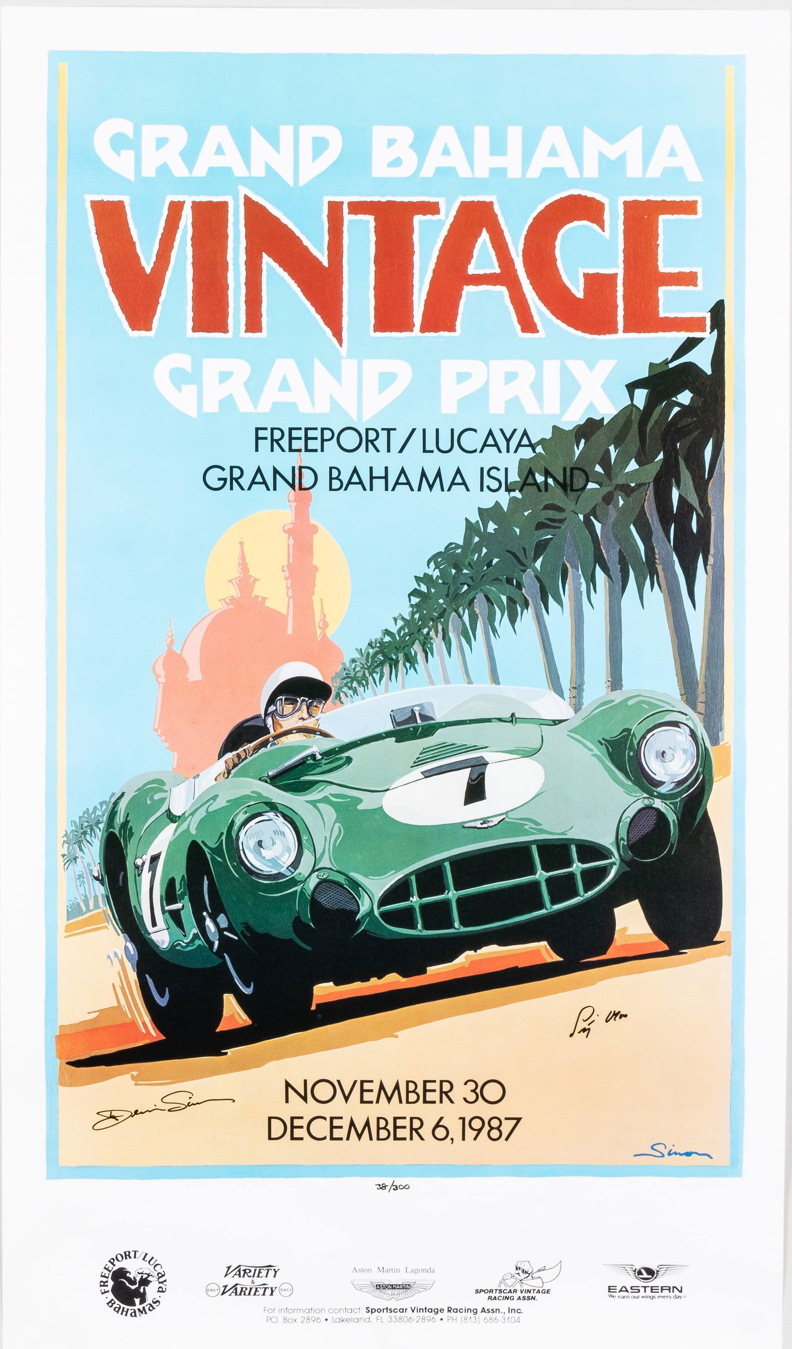 VINTAGE DENNIS SIMON CAR POSTERS (1 of 3)