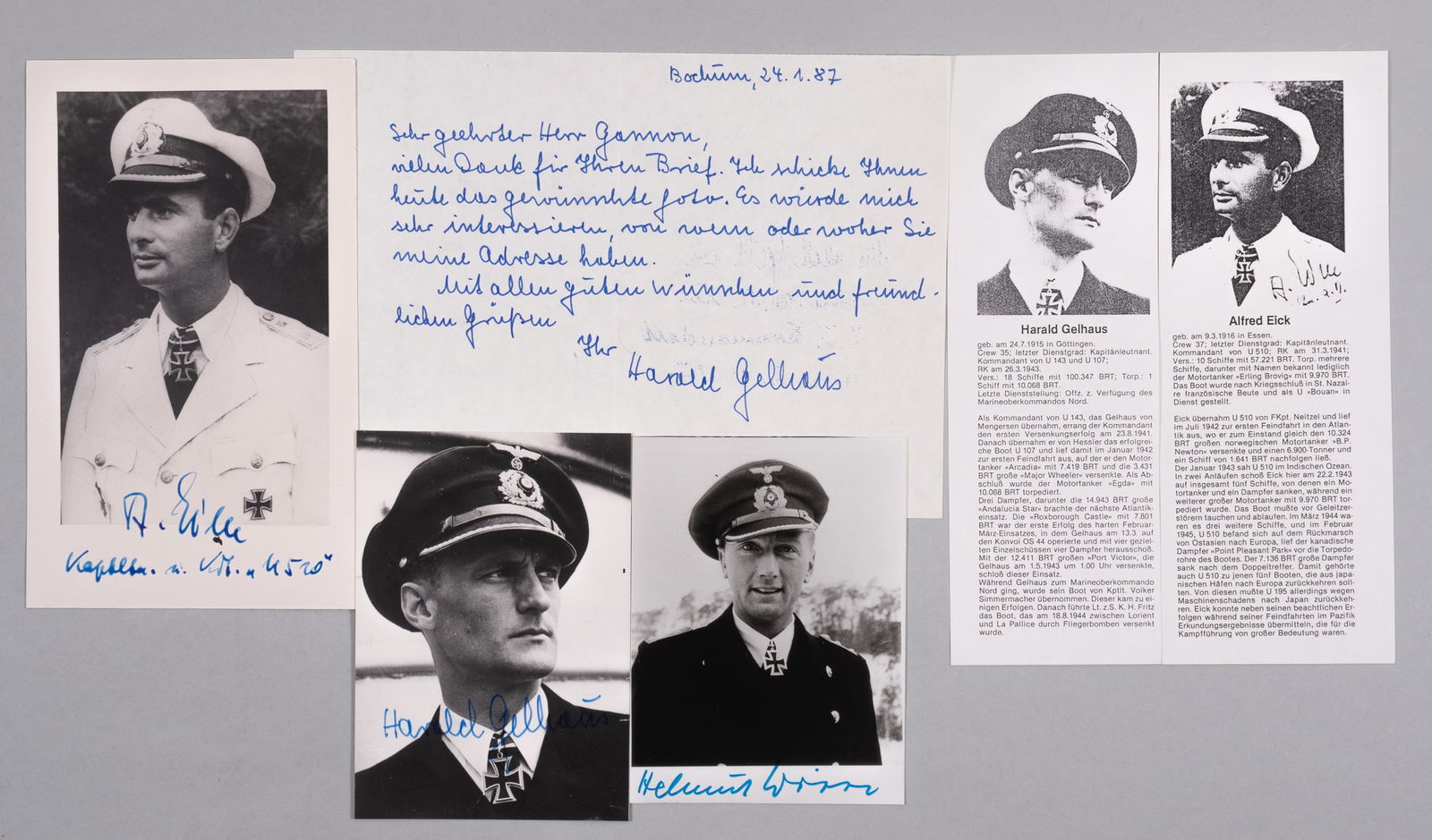 3 U-BOAT COMMANDER KNIGHTS CROSS RECIPIENTS (1 of 6)